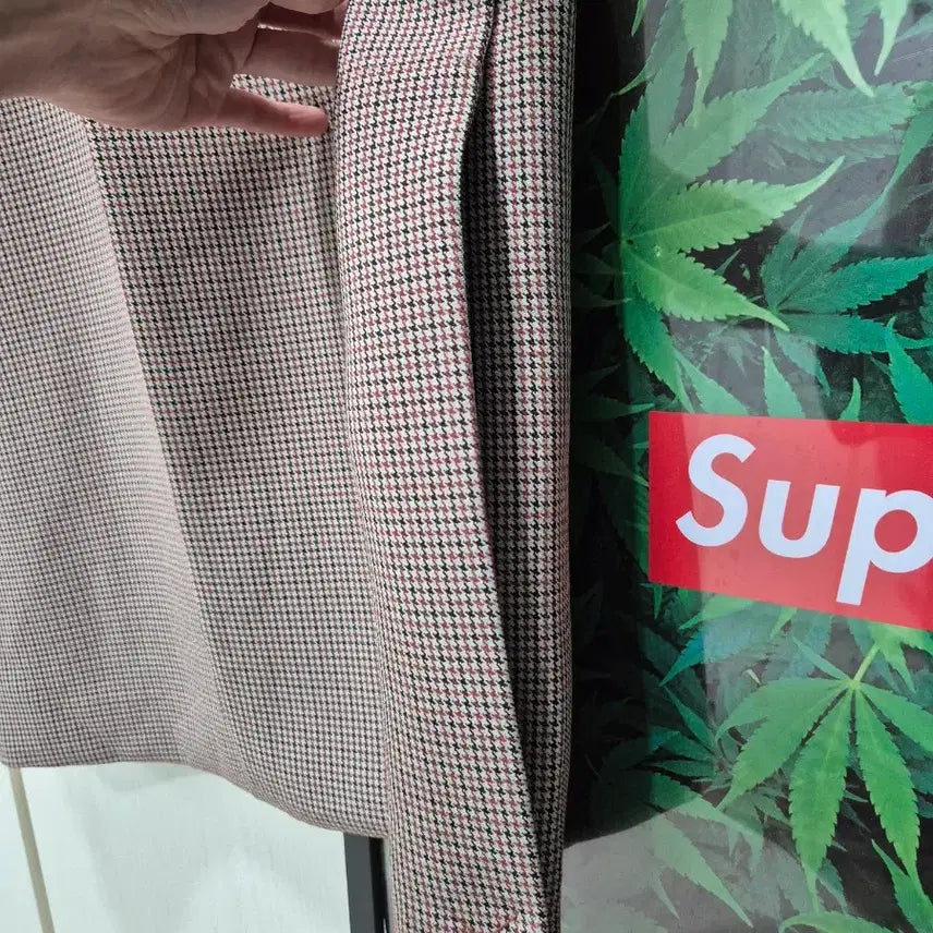 [BUNJANG] NAIN Houndstooth Check Belted Long Coat / (세일)(새상품)NAIN 체크 벨트 롱 코트