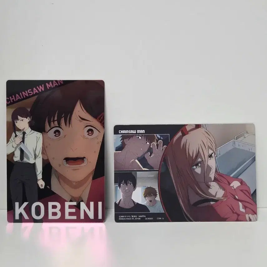 [BUNJANG] Chainsaw Man Kobeni &amp; Power Card Bundle Set / 체인소맨 코베니 파워 카드 굿즈