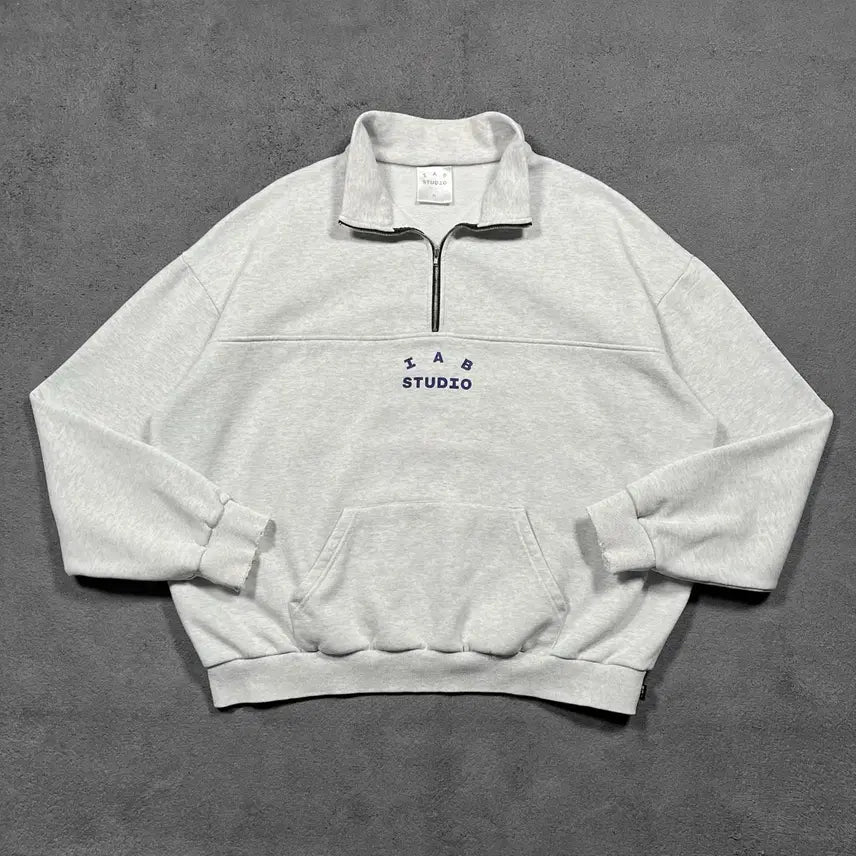[BUNJANG] I A B Studio Half-Zip Sweatshirt / 아이앱 스튜디오 하프집업 맨투맨