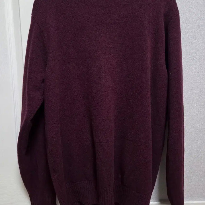 [BUNJANG] Beanpole Burgundy Wool Cardigan / 빈폴 버건디색 울 100% 가디건