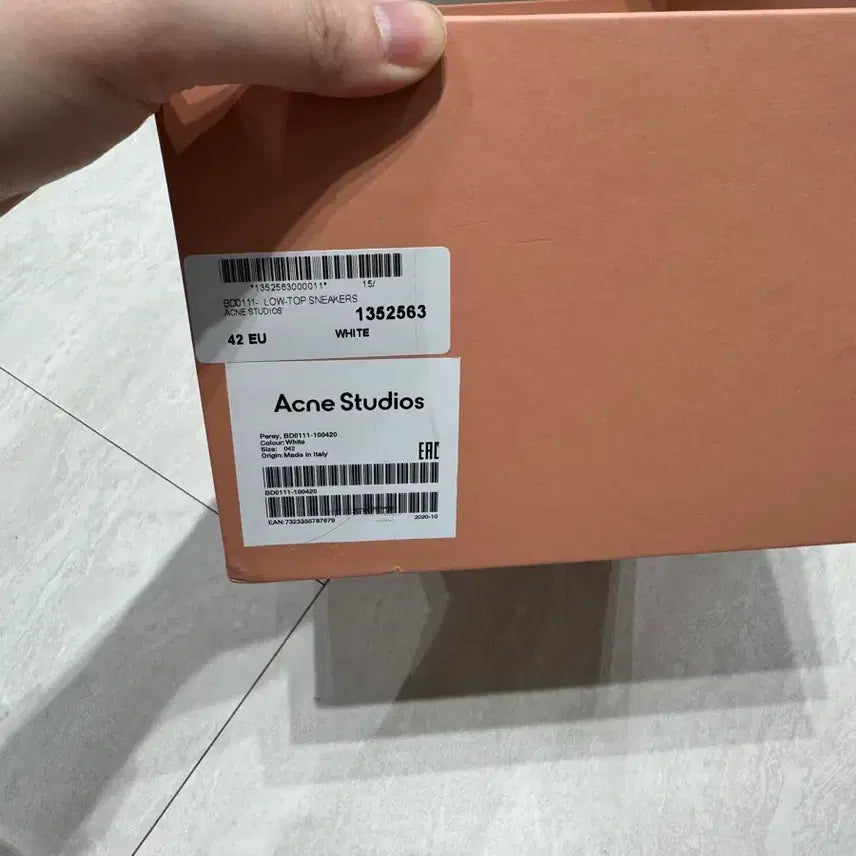 [BUNJANG] Acne Studios Perry Velcro Strap Sneakers White / 아크네 스튜디오 페리 벨크로 스트랩 스니커즈 화이트