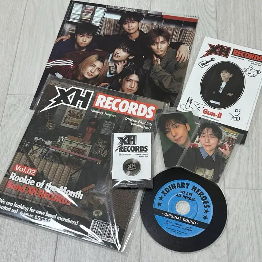 [BUNJANG] Xdinary Heroes Villains Fanclub Membership Photocard Bundle Set / 엑디즈 2기 키트 엑스디너리히어로즈 팬클럽 멤버십 빌런즈 포카 양도 판매