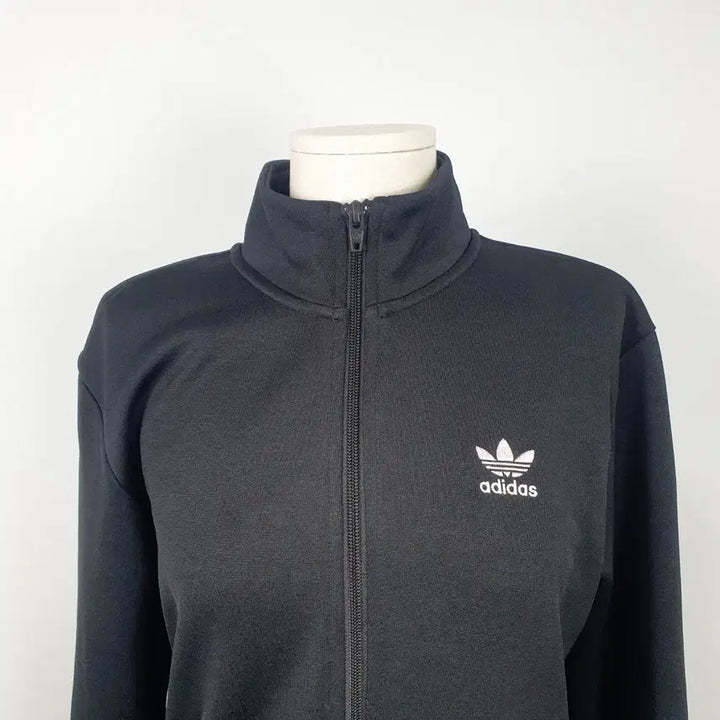 [BUNJANG] Adidas Trefoil Essential Black Track Top Jacket / 1105.아디다스 트레포일 에센셜 블랙 트랙탑 집업