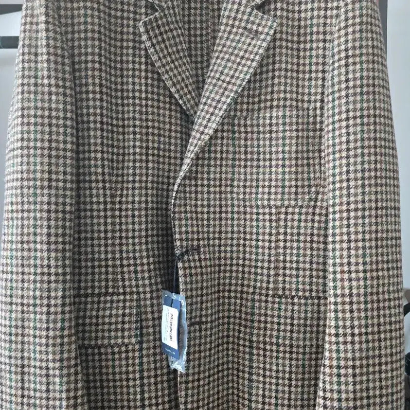 [BUNJANG] Drake's Gun Check Tweed Blazer Brown / 드레익스 건체크 트위드 블레이져 브라운 mk7