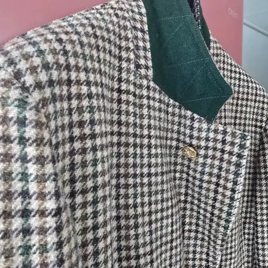 [BUNJANG] Drake's Gun Check Tweed Blazer Brown / 드레익스 건체크 트위드 블레이져 브라운 mk7