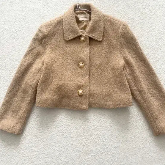 [BUNJANG] Beige Wool Tweed Jacket / 베이지울트위드