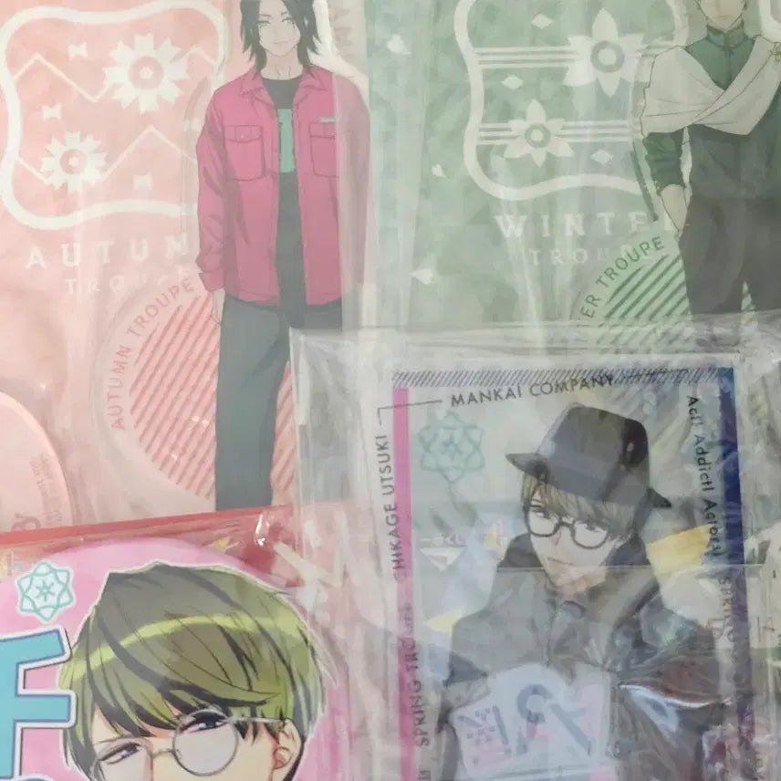 [BUNJANG] A3! Azami & Guy & Chikage Acrylic Badge Set / A3! 에쓰리 아삼 아크릴 아자미 가이 치카게 뱃지