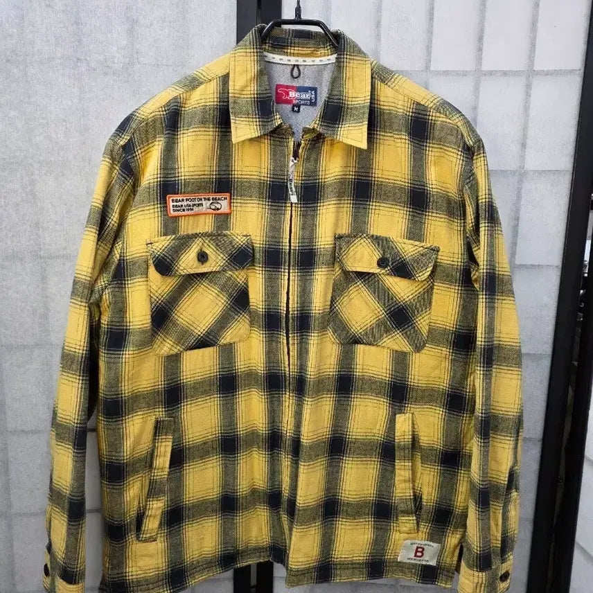 [BUNJANG] Bear USA Old School Quilted Check Jacket / [희귀/상태최상] Bear USA 베어 유에스에이 올드스쿨 퀼팅 체크