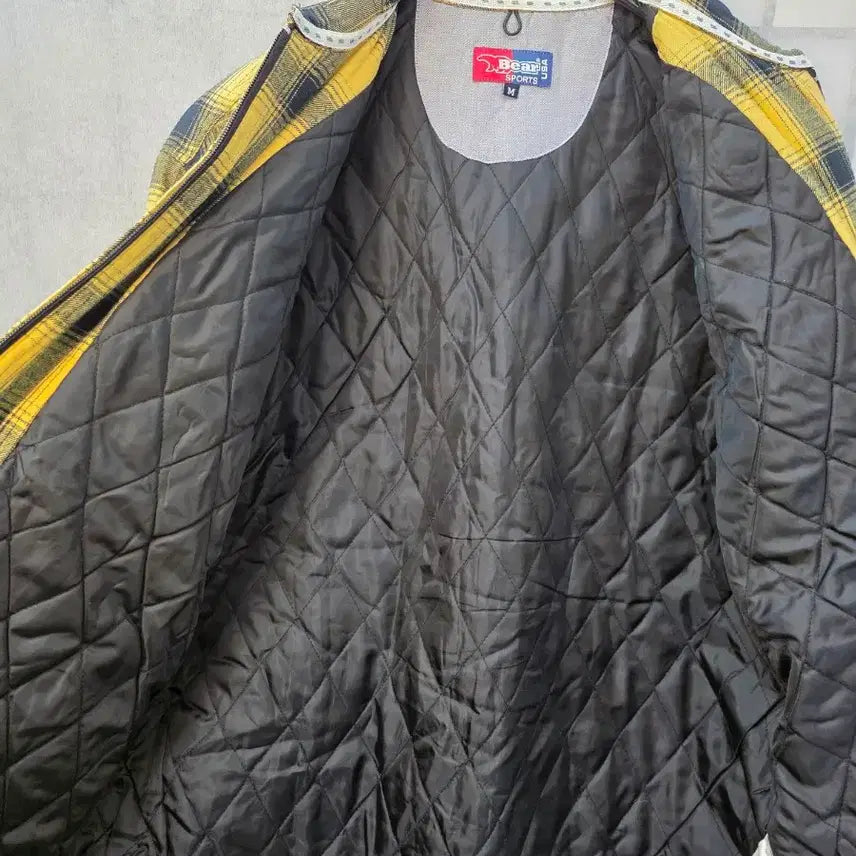 [BUNJANG] Bear USA Old School Quilted Check Jacket / [희귀/상태최상] Bear USA 베어 유에스에이 올드스쿨 퀼팅 체크
