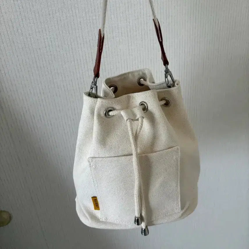 [BUNJANG] Canvas Bucket Bag / 버킷백 복조리 캔버스 에코백