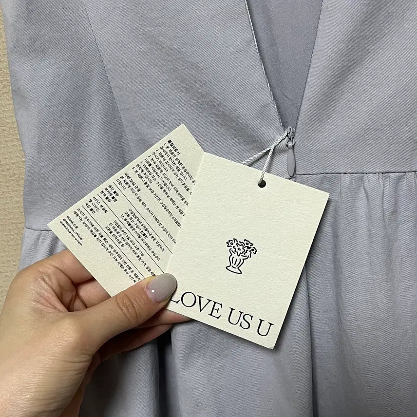 [BUNJANG] Love Us You Top Dress Grayish Blue / 러브어스유 탑 드레스 그레이쉬블루