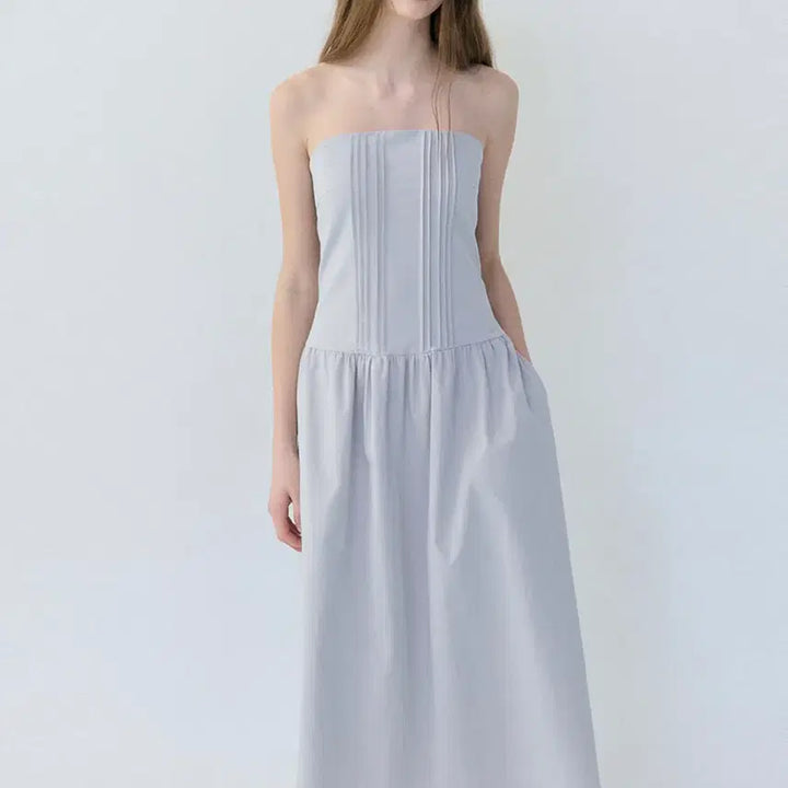 [BUNJANG] Love Us You Top Dress Grayish Blue / 러브어스유 탑 드레스 그레이쉬블루