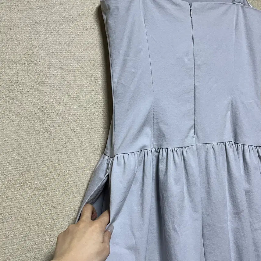 [BUNJANG] Love Us You Top Dress Grayish Blue / 러브어스유 탑 드레스 그레이쉬블루