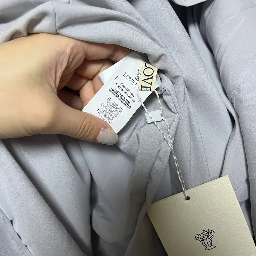 [BUNJANG] Love Us You Top Dress Grayish Blue / 러브어스유 탑 드레스 그레이쉬블루