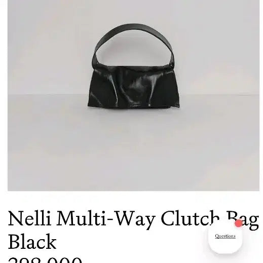 [BUNJANG] The Illma Nelli Black Clutch Bag / 더 일마 Nelli 블랙 클러치 백 새제품