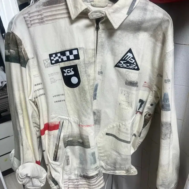 [BUNJANG] YesEyeSee Biker Racing Jacket / 예스아이씨 바이커 레이싱 자켓 L