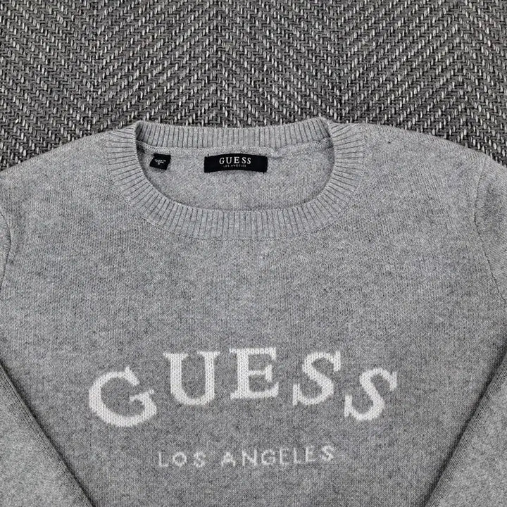 [BUNJANG] Guess Los Angeles Knit Pullover Gray / 여성90~95)게스 로스앤젤레스 니트 풀오버 그레이~