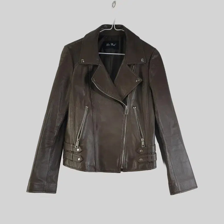 [BUNJANG] LIABELL Women's Leather Jacket / LIABELL 여성66SIZE 양가죽 브라운 자켓 M0405