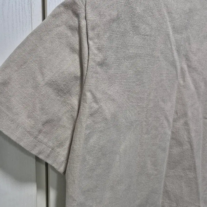 [BUNJANG] Vintage Beige Linen Crop Short-Sleeved Jacket / (세일)(새상품)빈티지 베이지 크롭 반팔 자켓