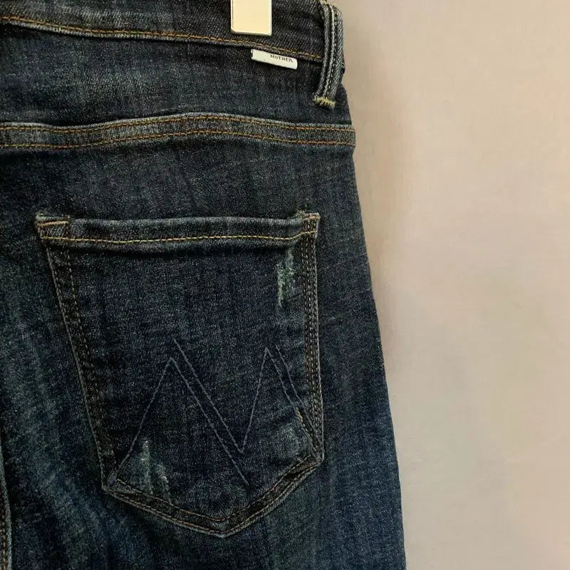 [BUNJANG] Mother Jean Insider Crop Semi Bootcut Stretch Denim Jeans / 28인치 마더진 인사이더 크롭 세미 부츠컷 스판 밴딩 데님 청바지