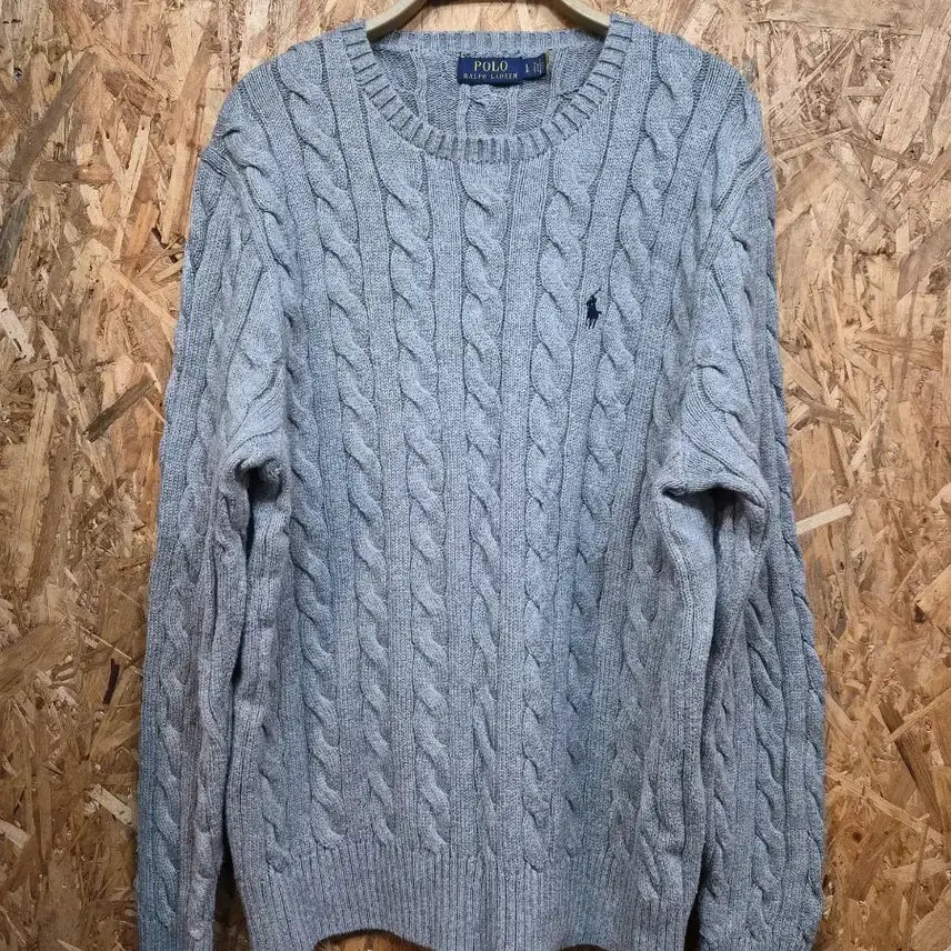 [BUNJANG] Polo Ralph Lauren Cable Knit Sweater / [폴로 랄프로렌 케이블 니트 / 꽈배기 니트] L