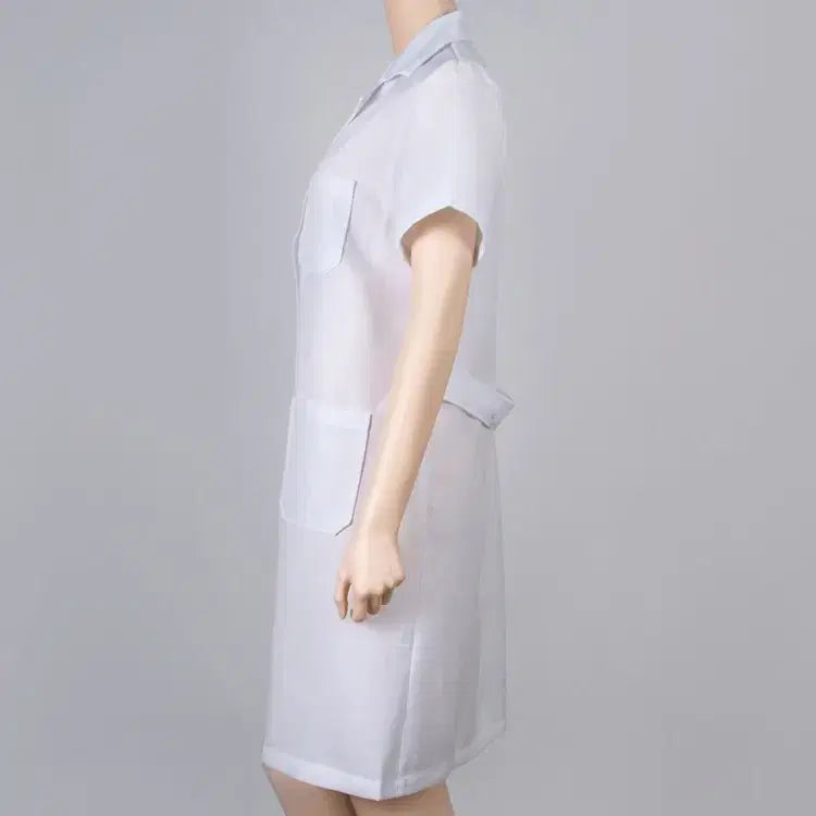[BUNJANG] AMI White Women's Short Sleeve Gown / [창고정리새제품] AMI(아미) 화이트 여성용 반팔가운 새제품