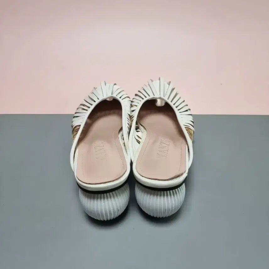 [BUNJANG] MANZU 240 White Mule Slippers / MANZU 만주 240 화이트 뮬 슬리퍼