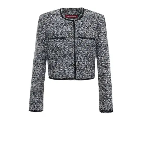 [BUNJANG] Cardinal Red Tweed Jacket / 카디널레드 보물트위드자켓