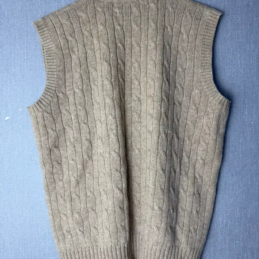 [BUNJANG] Polo Ralph Lauren Cable Knit Cardigan Beige / [100] 폴로 랄프로렌 꽈배기 니트 가디건 베이지