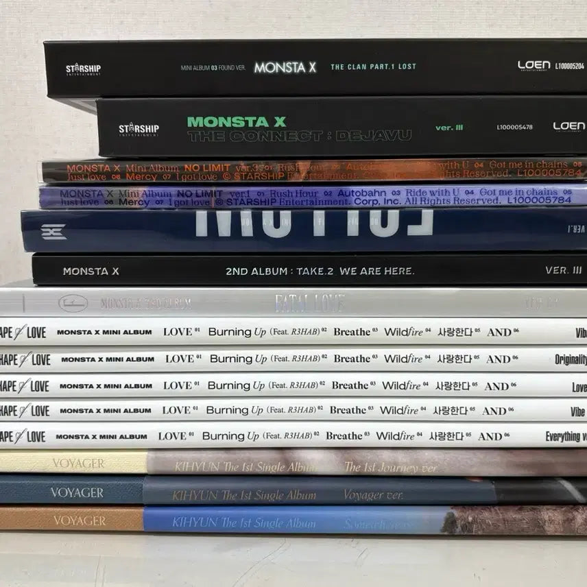 [BUNJANG] Monsta X Album Bundle Set / (일괄) 몬스타엑스 개봉앨범
