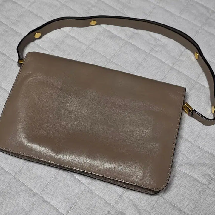 [BUNJANG] Marni Beige Leather Two-Way Bag / 마르니 베이지 가죽숄더/크로스 투웨이백(정품/무료배송)