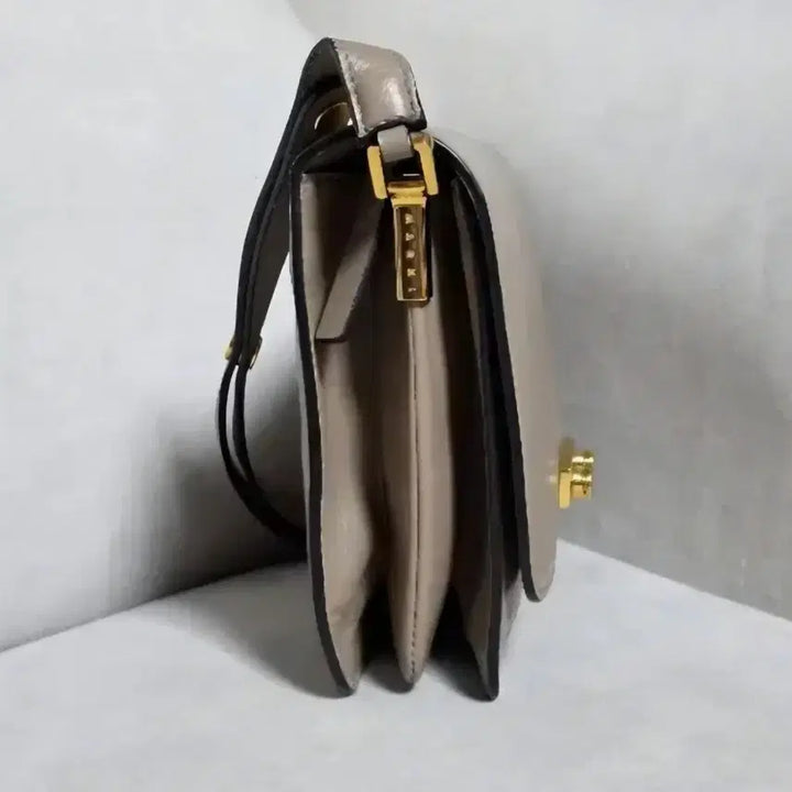 [BUNJANG] Marni Beige Leather Two-Way Bag / 마르니 베이지 가죽숄더/크로스 투웨이백(정품/무료배송)