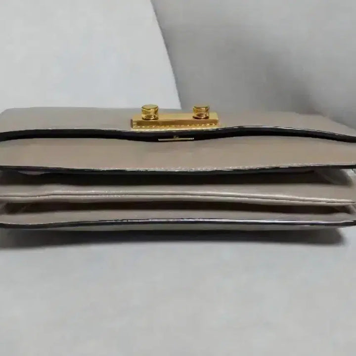 [BUNJANG] Marni Beige Leather Two-Way Bag / 마르니 베이지 가죽숄더/크로스 투웨이백(정품/무료배송)