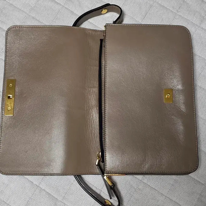 [BUNJANG] Marni Beige Leather Two-Way Bag / 마르니 베이지 가죽숄더/크로스 투웨이백(정품/무료배송)