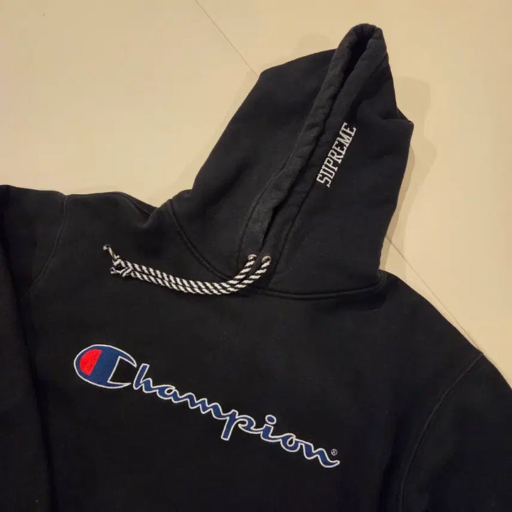[BUNJANG] Supreme x Champion 14FW Hoodie / [M] 슈프림 x 챔피온 14fw 후드 (Supreme x Champio