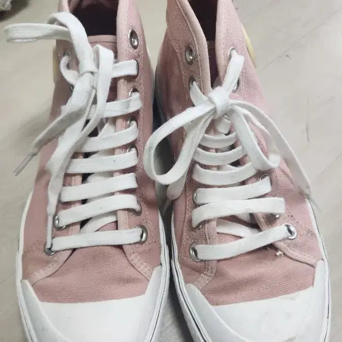 [BUNJANG] Stella McCartney Pink High-Top Sneakers / 스텔라 매카트니 핑크 하이탑 스니커즈 250
