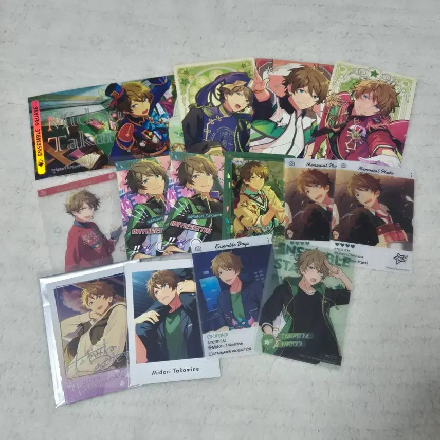 [BUNJANG] Ensemble Stars Midori Live Ticket & Clear Card Bundle Set / 앙스타 유성대 미도리 에모카 라이브티켓 파샤 파샷츠 클리어카드 일괄