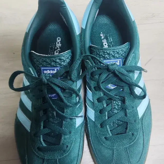 [BUNJANG] Adidas Samba Green Suede Sneakers / 아디다스 가젤 컬리지에이트 그린헤이지스카이240