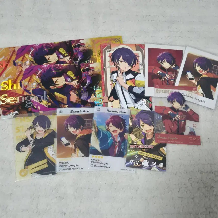 [BUNJANG] Ensemble Stars Shinobu Live Ticket Clear Card Bundle Set / 앙스타 유성대 시노부 에모카 라이브티켓 파샤 파샷츠 클리어카드 일괄