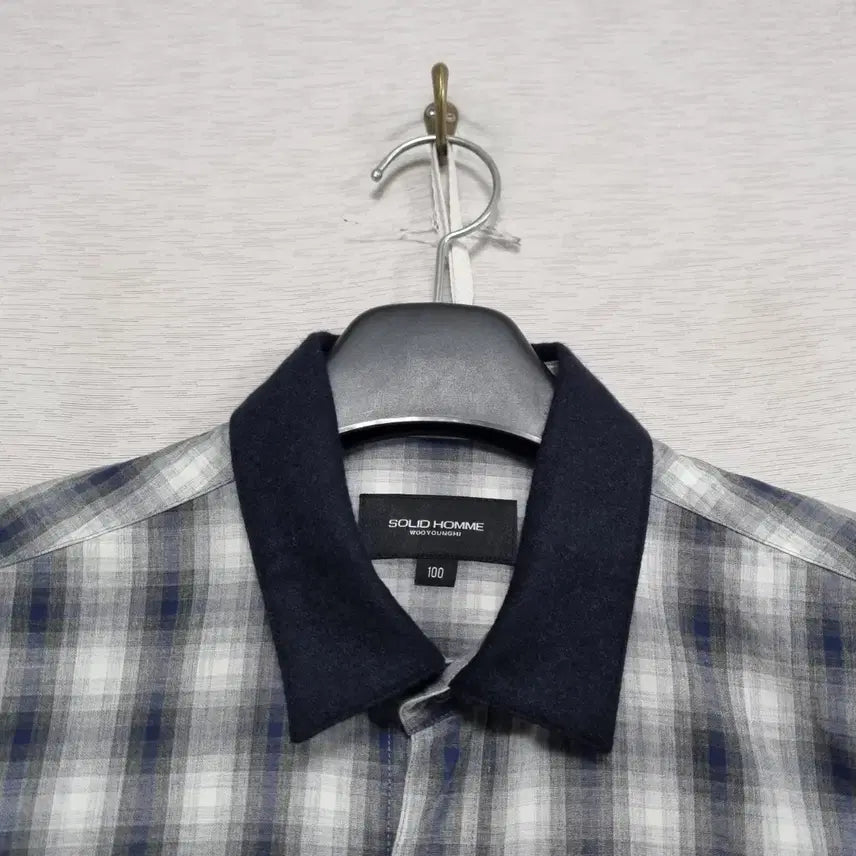 [BUNJANG] Solid Homme Men's Spring/Autumn Shirt / ㅡ 솔리드옴므 봄가을 난방 남슬95ㅡ0223