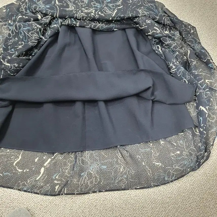 [BUNJANG] Oaro Pattern Chiffon Long Dress / 2003.오아로 패턴 쉬폰 롱 원피스 66