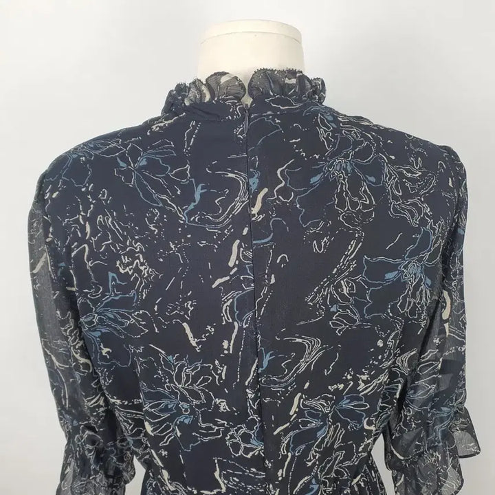 [BUNJANG] Oaro Pattern Chiffon Long Dress / 2003.오아로 패턴 쉬폰 롱 원피스 66