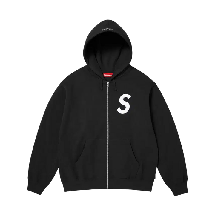 [BUNJANG] Supreme S Logo Zip Up Hooded Sweatshirt XL / 당일배송) XL 슈프림 S로고 집업 후드 스웨트셔츠 블랙 25FW