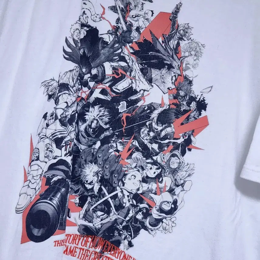 [BUNJANG] Official My Hero Academia 1-A Class Group T-Shirt / 공식 히로아카 티셔츠 1-A 단체