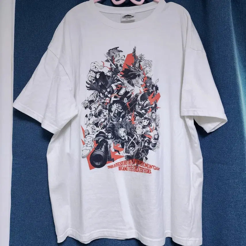 [BUNJANG] Official My Hero Academia 1-A Class Group T-Shirt / 공식 히로아카 티셔츠 1-A 단체