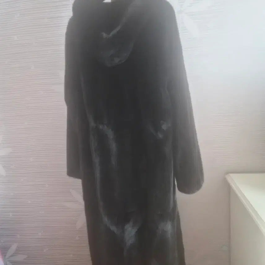 [BUNJANG] Blackgama Hooded Long Coat / 블랙그라마 후드 롱코트