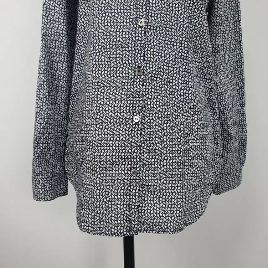 [BUNJANG] DafoDil Pattern Long Sleeve Shirt Women's 66 / 1108.재평 다포딜 패턴 긴팔 셔츠 남방66