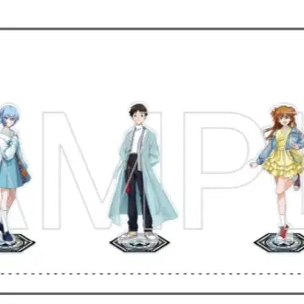 [BUNJANG] Evangelion Hanbok Acrylic Stand (5 Types) Sealed Bundle Set / 에반게리온 선 한복 아크릴 스탠드 5종 미개봉 일괄