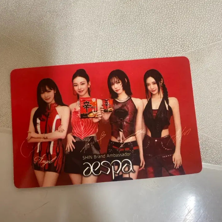[BUNJANG] Aespa Shin Ramyun Photocard / 에스파 신라면 포토카드