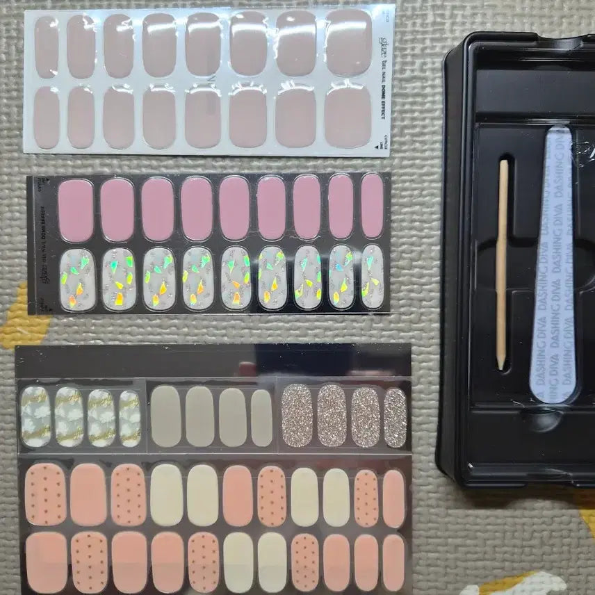 [BUNJANG] Dashing Diva Nail Tip Set / 새상품) 데싱디바 네일팁 램프 + 글레이즈 젤네일스트립